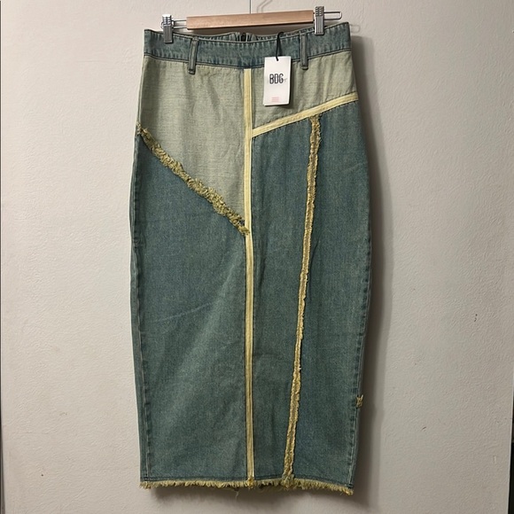 BDG Dresses & Skirts - BDG Asymmetrical Blue Green Midi Pencil Skirt 312